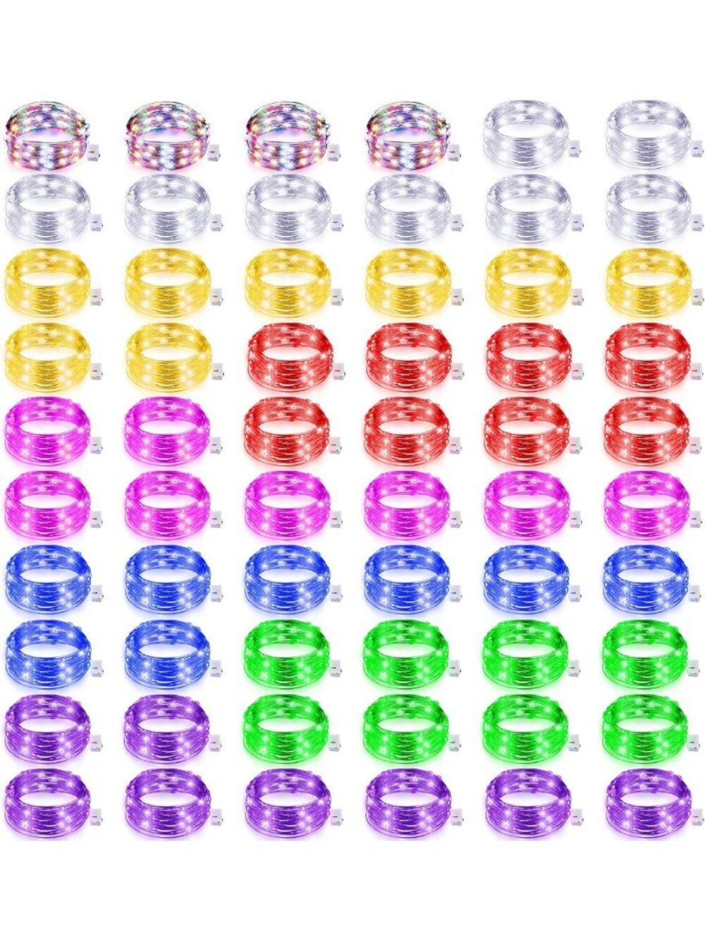 150 Pack Battery Operated LED Fairy Lights, Multi-Color, 3 Modes for Decor